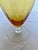 1940s Mid-Century Modern Cambridge Glass Co. Amber Optic Stem 3121 Goblets - Set of 7 For Sale - Image 13 of 13