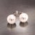 Akoya Pearl Earrings 14k White Gold Certified For Sale - Image 10 of 18