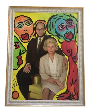 Peter Keil Abstract Portrait Painting
