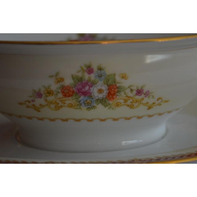 Mid 20th Century Mid 20th CenturyNoritake Japan Attached Gravy Boat For Sale - Image 5 of 8