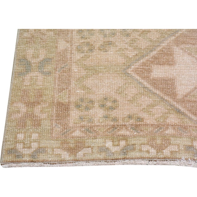 Turkish Vintage Turkish Anatolian Hand Knotted Wool Rug, 3'1"x10' For Sale - Image 3 of 4