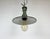 Green Industrial Green Enamel Pendant Lamp with Cast Aluminium Top, 1960 For Sale - Image 8 of 16