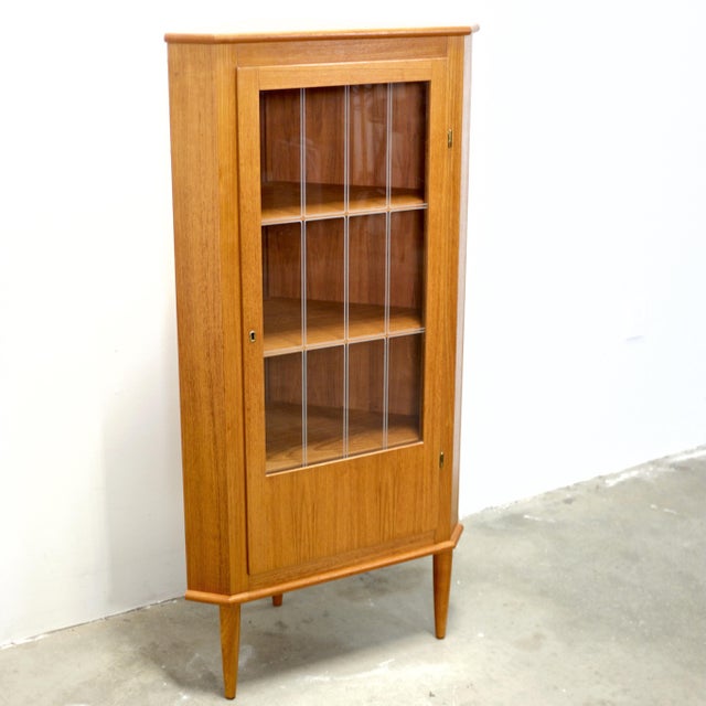 1950s 1950s Danish Teak Corner Cabinet For Sale - Image 5 of 8