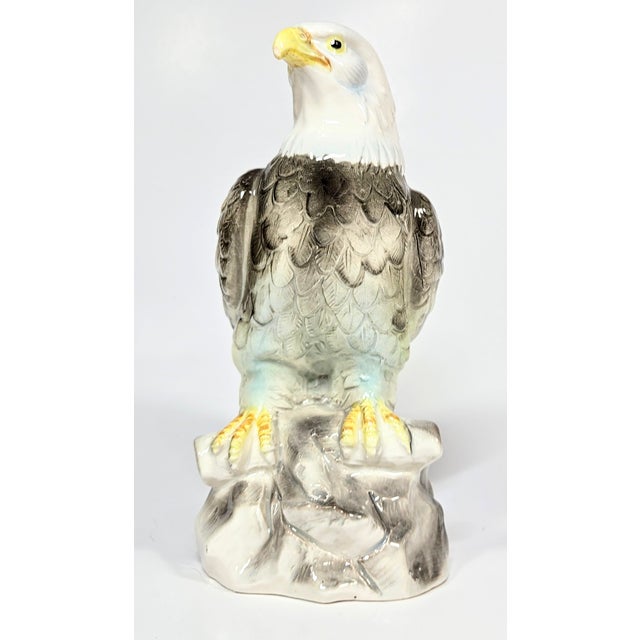 American Vintage Ceramic Bald Eagle For Sale - Image 3 of 14