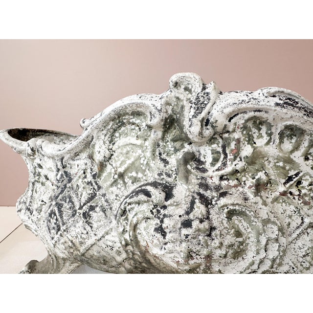 Antique French Wrought Iron Planters, 1900s, Set of 2 For Sale - Image 5 of 6