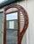 Brown Antique Edwardian American Tiger Oak Mirrored Hall Tree Seat With Carved Motifs For Sale - Image 8 of 12