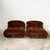 1970s Soriana Armchairs in Brown Fabric by Afra and Tobia Scarpa for Cassina, 1970s, Set of 2 For Sale - Image 5 of 11