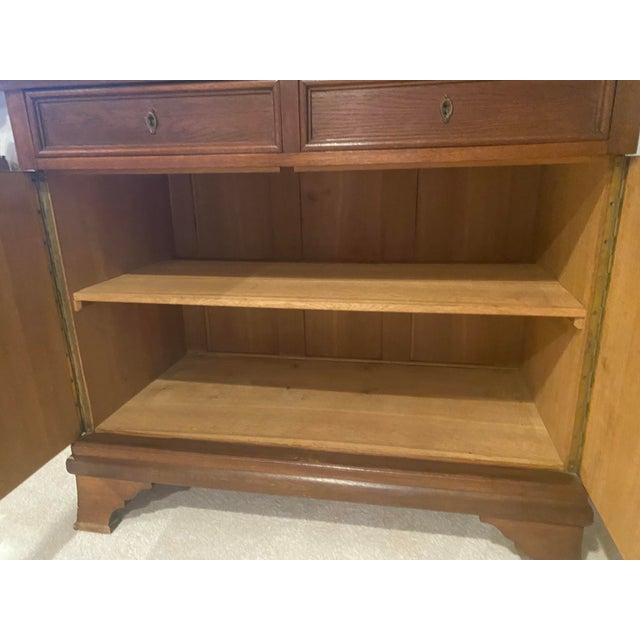 Vintage Exquisitely Unique Black Forest Style Carved Oak European European Buffet/Sideboard For Sale - Image 4 of 12