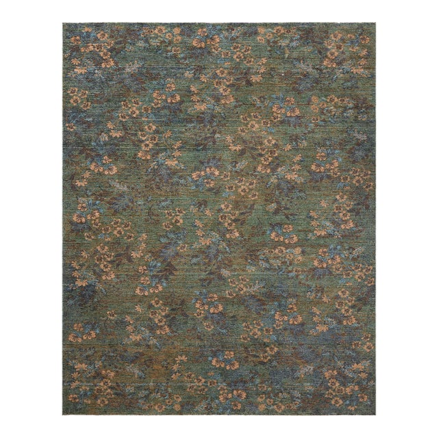 Loloi Winchester Seafoam Green / Teal 2'-6" x 10'-0" Runner Rug For Sale