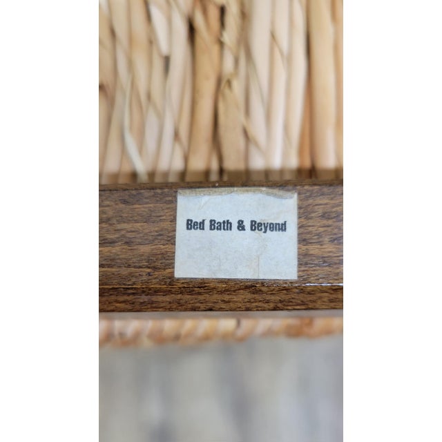 Rush Seat Bath & Body Works Bar Stools - Pair For Sale - Image 12 of 12