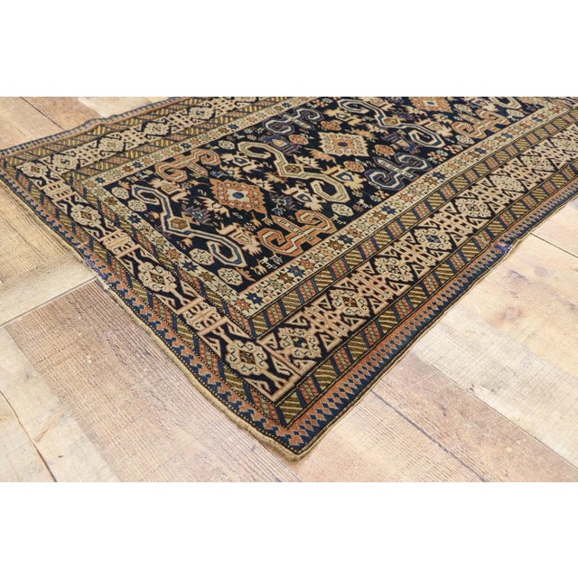 Antique Caucasian Shirvan Kuba Rug, 03'02 X 04'04 For Sale In Dallas - Image 6 of 9