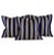 Navy Blue Designer Vicki Payne Free Spirit Cream Navy Taupe Stripe Pillow Covers- Set of 2 For Sale - Image 8 of 9
