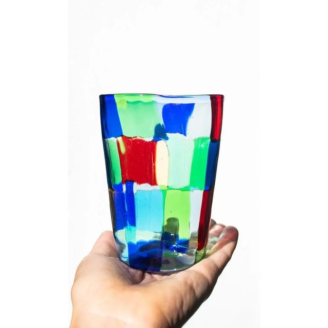 Blue Vintage Italian Drinking Set by Mariana Iskra, 2004, Set of 6 For Sale - Image 8 of 16