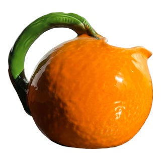 Vintage Figural Orange Juicer Pitcher From Italy For Sale