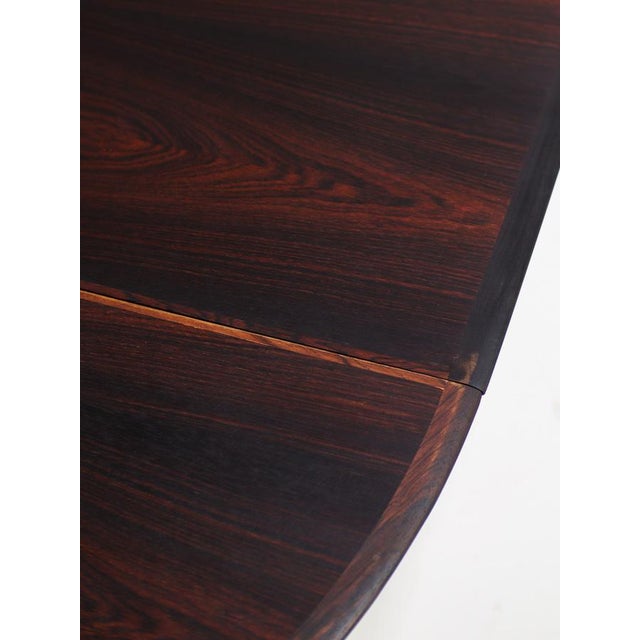 Round Extendable Butterfly Leaf Dining Table in Kingwood from Skovby, Denmark, 1960s For Sale - Image 18 of 18