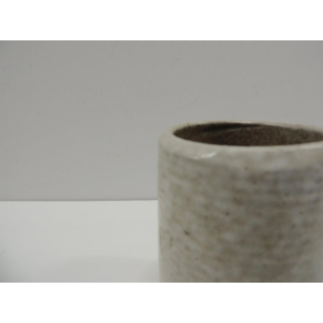 MCM Soft Gray Color Glazed Decorative Ceramic Vase/Vessel For Sale In Tampa - Image 6 of 6