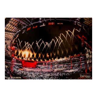2006 Italian Sports Poster - Turin Winter Olympics, Opening Ceremony (Photography), La Stampa For Sale
