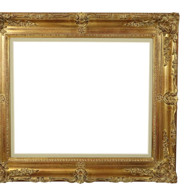 Baroque Baroque Style Frame in Classic Gold, 1920s For Sale - Image 3 of 18