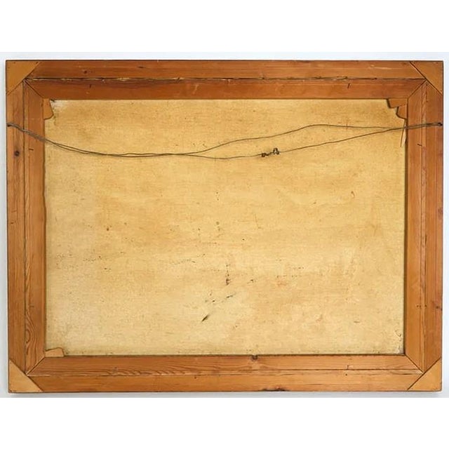 Antique White 19th Century Early European Impressionist Painting Signed For Sale - Image 8 of 8