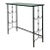 Vintage Iron and Glass Console Table For Sale