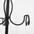 Rustic Black Wrought Iron Floor Coat Rack with Brass Knob For Sale - Image 3 of 11