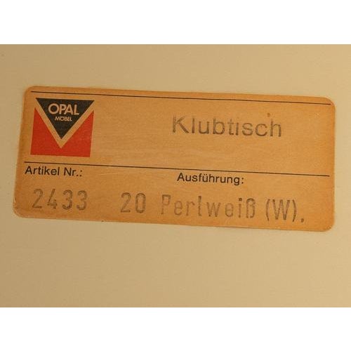 White Side Table from Opal Möbel, 1970s For Sale - Image 8 of 9