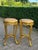 1950s French Louis XVI Gold Beech Marble Side Tables Pair For Sale - Image 11 of 11