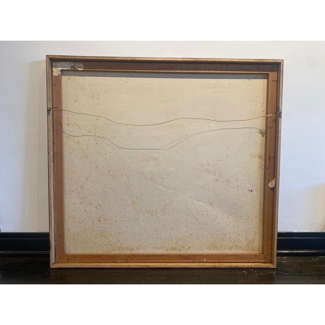 Abstract 1970s Vintage Colorful Pink Still Life Painting by Molly Schiff, Framed For Sale - Image 3 of 5