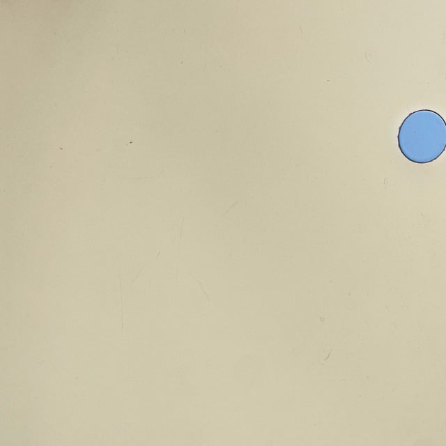 Blue Italian Modern Hollywood Coffee Table in Formica by Peter Shire for Memphis, 1983 For Sale - Image 8 of 18