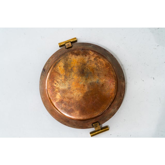 1950s Vintage Copper and Brass Pan by Carl Auböck, 1950 For Sale - Image 5 of 7