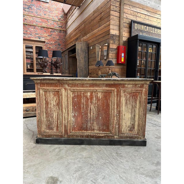 This counter has been completely restored. It has a small functional drawer at the back and 2 storage spaces separated by...