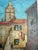 Textile Early 20th Century Late Impressionist Italian Canal For Sale - Image 7 of 10