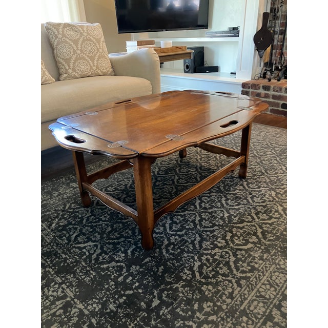 Vintage Ethan Allen butlers table. I believe from the 1970’s. Very good condition. More beautiful in person than the...