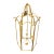 Antique Monumental-Sized Gilt Wrought Iron Hall Lantern For Sale
