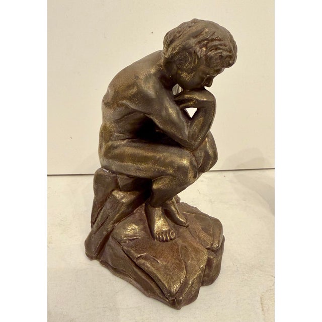 Mid 20th Century The Thinker Bookends For Sale - Image 5 of 10