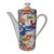 An exquisite 13-piece vintage Japanese porcelain demitasse coffee service retailed by Andrea by Sadek (Charles Sadek...
