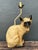 Vintage Glazed Ceramic Siamese Cat Lamp For Sale - Image 9 of 12