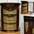 English mahogany corner wall display cabinet from the 1950s - W=50.5cm H=66.3cm D=36cm