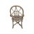 Vintage McGuire Style Bamboo Rattan Armchair Ivory Style: Coastal Color: Ivory Dimensions: 22"W x 38" H x arm to floor 23"...
