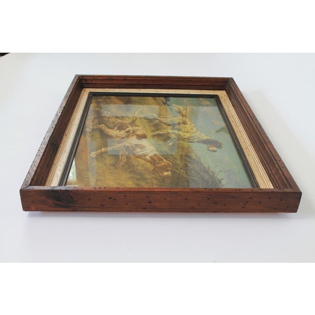 Farmhouse Framed Vintage Sporting Art Hunting Dogs Print by Edmund Henry Osthaus For Sale - Image 3 of 10