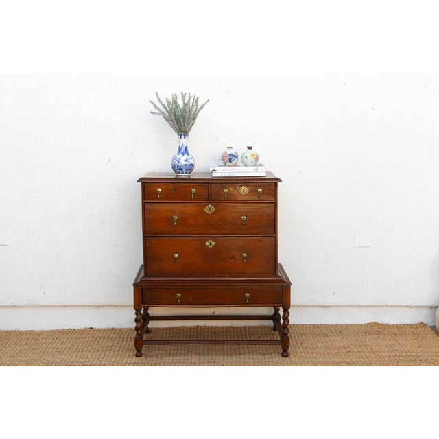 Antique English William & May Chest on Stand For Sale - Image 15 of 15