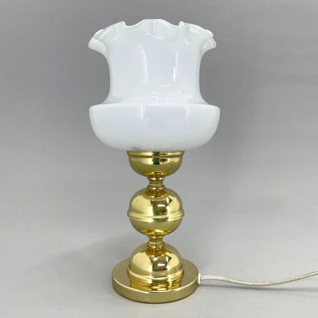 Vintage table lamp from the 1960's. Produced by Kamenický Šenov in former Czechoslovakia. Very nice vintage condition....