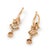 Gold Early 20th Century Pair of Edwardian Old Cut Diamond Two Tone Drop Earrings For Sale - Image 8 of 9