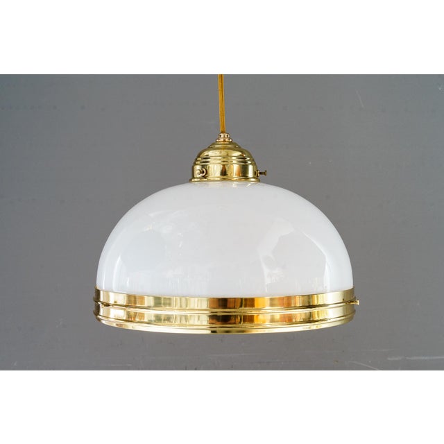 Metal Vintage Art Deco Adjustable Pendant, 1920s For Sale - Image 7 of 8