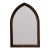 1970s Vintage Thomasville Furniture Solid Wood Gothic Cathedral Arched Wall Mirror For Sale