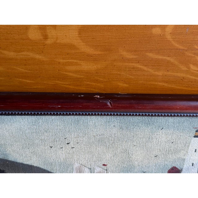 Textile Hope R. Angier ‘Harbor Scene’ Original Coastal Oil Painting For Sale - Image 7 of 10