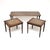 1930s Antique Mahogany Leather Top Nesting Coffee Table, 1930, Set of 3 For Sale - Image 5 of 11
