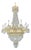 Large 18-Light Empire Chandelier in Crystal and Gilded Brass, 1700s For Sale