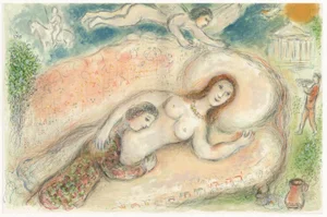 Marc Chagall, Circe from Odyssey, 1989, Lithograph