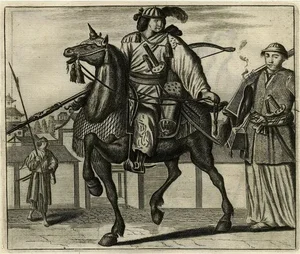 Soldiers and Priest, 1669, Paper
